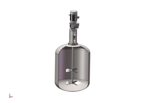 Agitador de entrada lateral dobrável híbrido de aço fundido para concreto